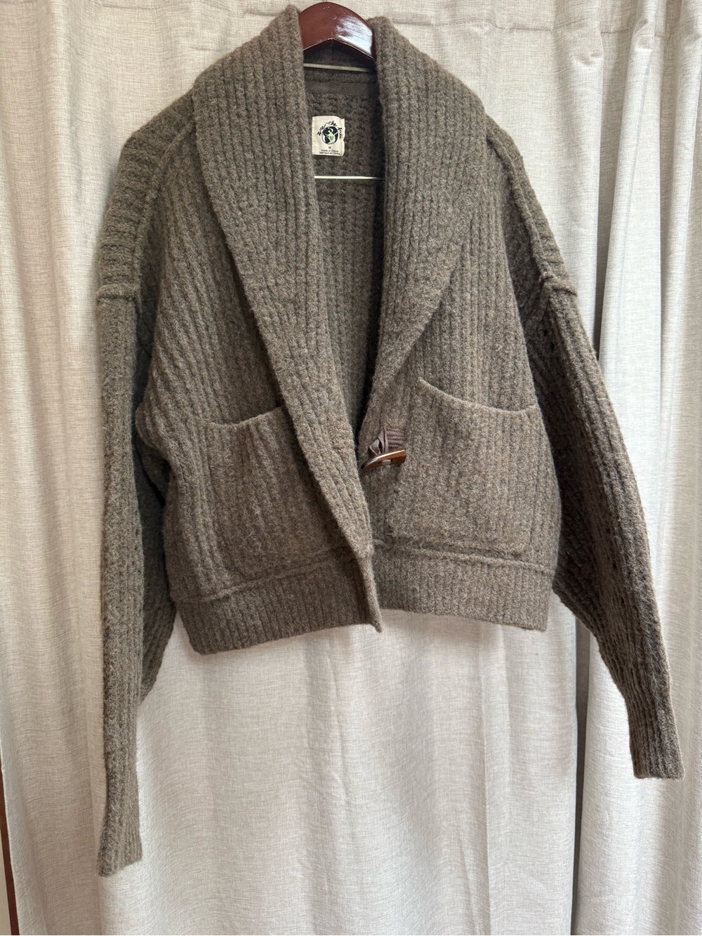 Free People Jackson Cardi Pinecone M NWT
